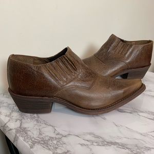 New Nocona Leather Ankle Boots